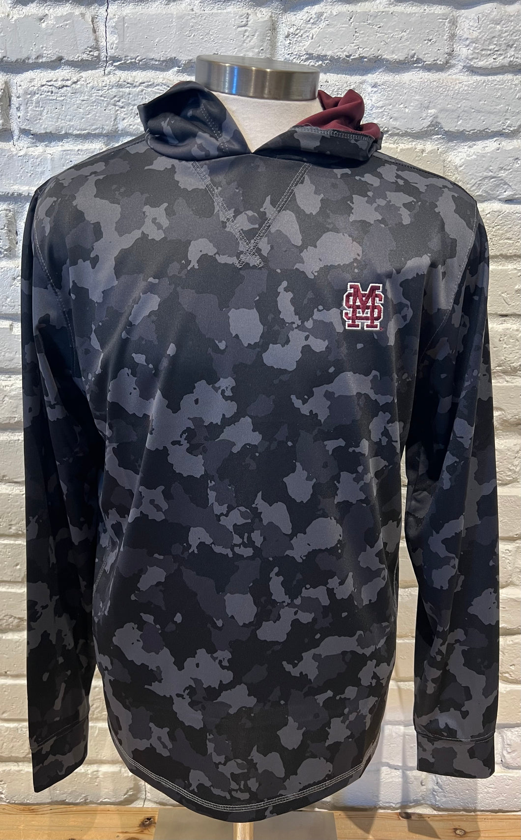 Mississippi State Camo Hoodie Black/Gray/Maroon