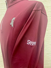 Load image into Gallery viewer, Peter Millar Perth Stretch Loop Terry Quarter-Zip Maroon Mississippi State MSU Baseball