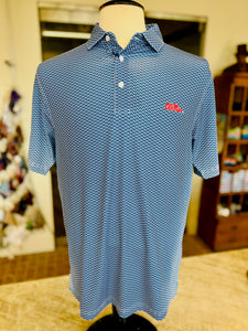 Onward Reserve Ole Miss Home Team Printed Performance Polo - Classic Navy