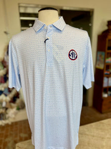 Onward Reserve Ole Miss SIP Tailgate Games Printed Performance Polo - Open Air