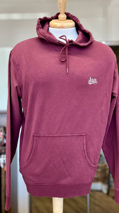 Peter Millar Mississippi State MSU Lava Wash Hoodie - Maroon