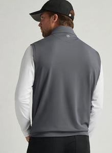 Peter Millar Mississippi State MSU Galway Performance Quarter Zip Vest - Iron