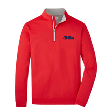 Load image into Gallery viewer, Peter Millar Perth Performance Quarter-Zip Red Ole Miss CFP Fiesta Bowl 2026
