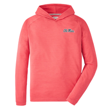 Load image into Gallery viewer, Peter Millar Pine Performance Hoodie Red Ole Miss CFP Fiesta Bowl 2026