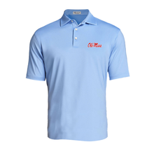 Load image into Gallery viewer, Peter Millar Solid Performance Polo Cottage Blue Ole Miss CFP 2026