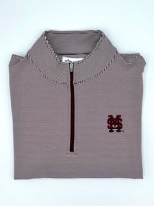 MSU Maroon/White 1/4 Zip