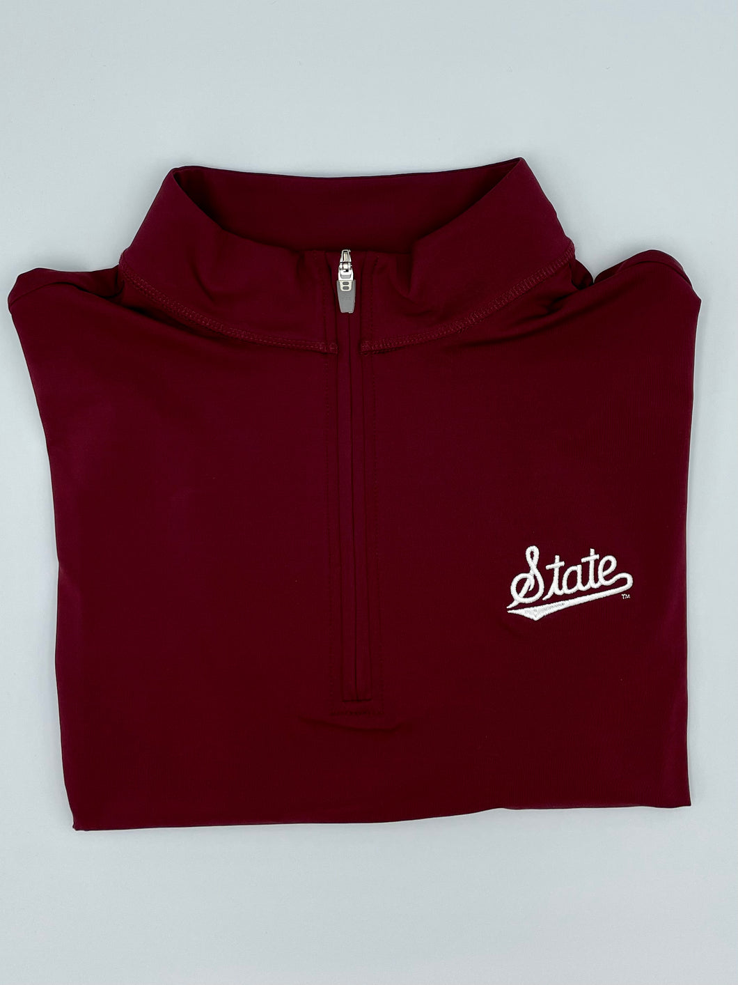 Maroon Script State 1/4 Zip