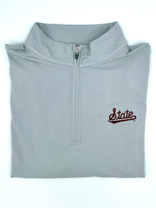 Grey Script State 1/4 Zip