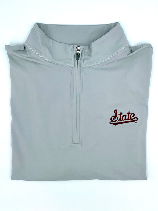 Grey Script State 1/4 Zip